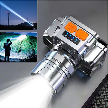 🎁🐟 [Bright Gift: Hot Sale 80% OFF👍 – Limited Time!⏰ Portable Waterproof Smart LED Headlamp – Outdoor Fishing Essential, Motion Sensor, USB Charging. Hands-Free & Reliable! 🔦💧✨