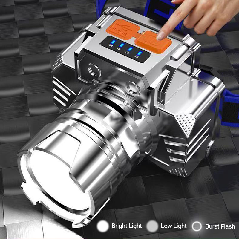 🎁🐟 [Bright Gift: Hot Sale 80% OFF👍 – Limited Time!⏰ Portable Waterproof Smart LED Headlamp – Outdoor Fishing Essential, Motion Sensor, USB Charging. Hands-Free & Reliable! 🔦💧✨
