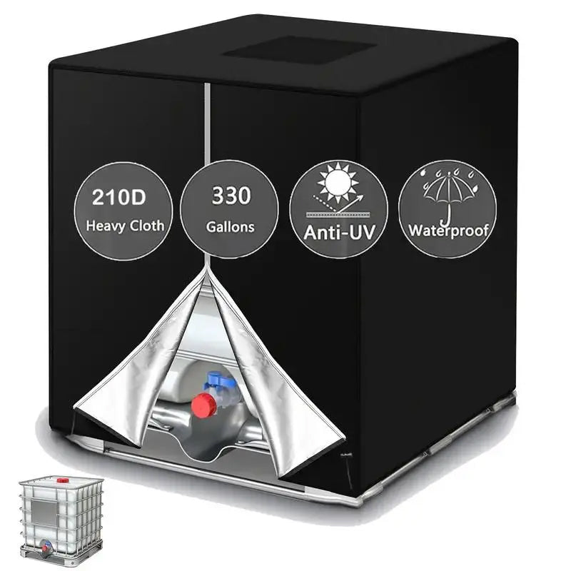 🎃Halloween Deal 50% OFF!🛡️1000L IBC Tank Cover – 210D Oxford UV & Weather Protection