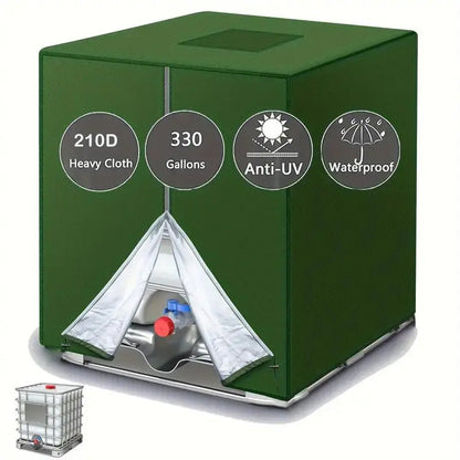 🎃Halloween Deal 50% OFF!🛡️1000L IBC Tank Cover – 210D Oxford UV & Weather Protection