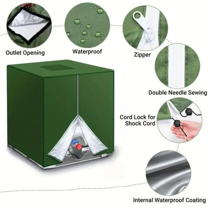 🎃Halloween Deal 50% OFF!🛡️1000L IBC Tank Cover – 210D Oxford UV & Weather Protection