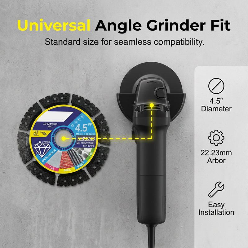 💎Fast and precise cutting discs for angle grinders, suitable for smooth cutting and creating curved shapes in ceramic, marble and granite