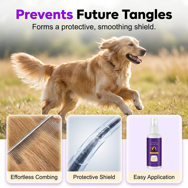 Pet Detangling Spray for Dogs & Cats