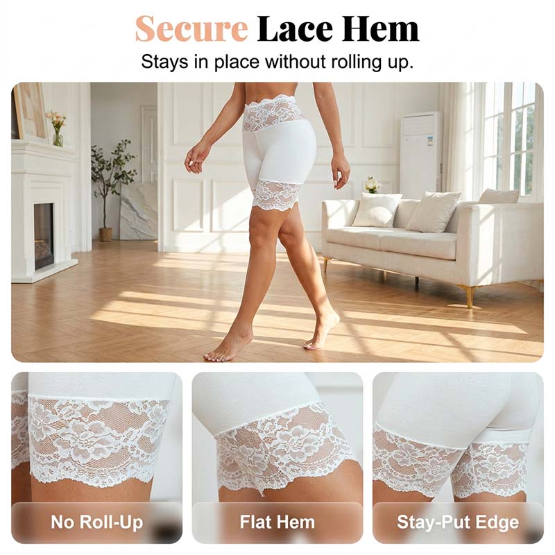 Women's Elastic Lace Safety Panties