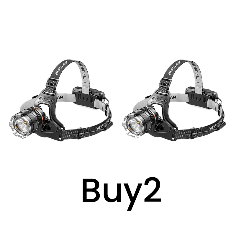 Rechargeable Zoomable Headlamp with Motion Sensor