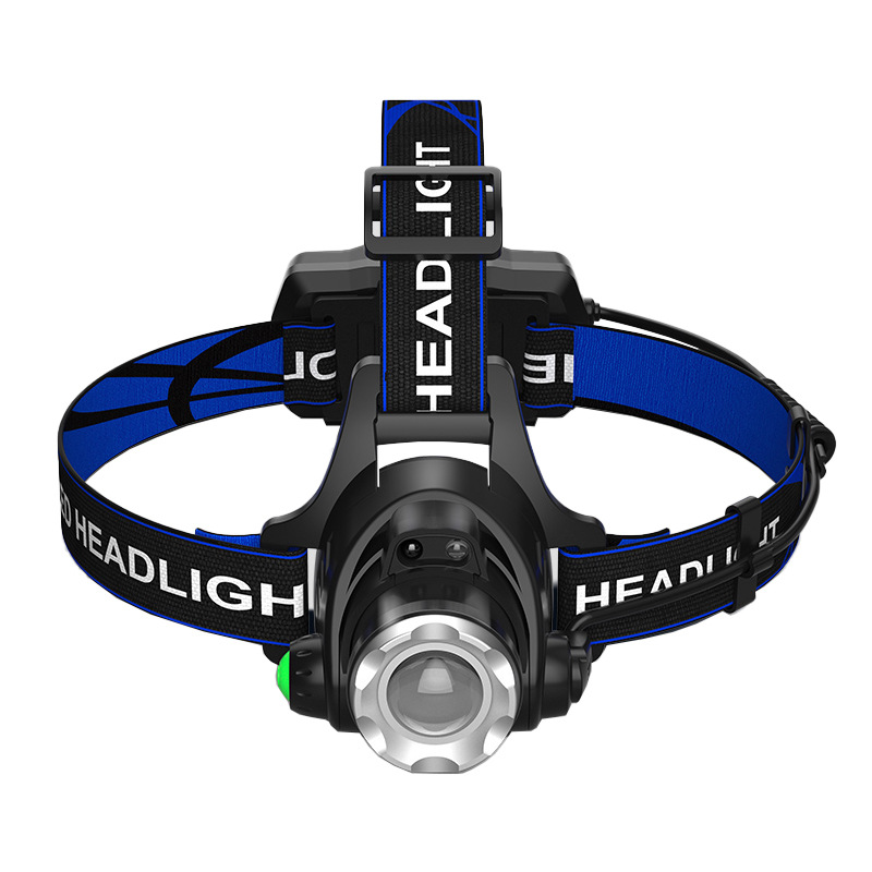 Rechargeable Zoomable Headlamp with Motion Sensor