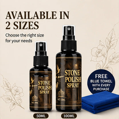 🏛️ Grave Marker Cleaning Spray + Microfiber Cloth – Removes moss and dirt – Cash on delivery 🔥✨