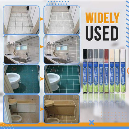 Tile Grout Repair Coloured Pencil