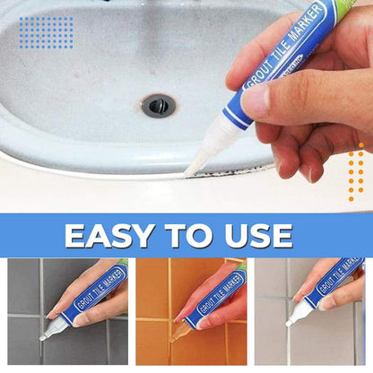 Tile Grout Repair Coloured Pencil