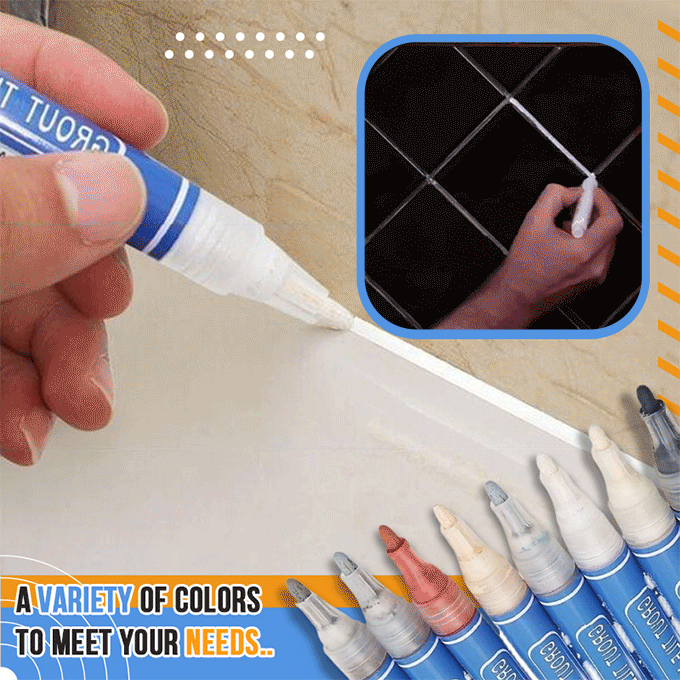 Tile Grout Repair Coloured Pencil