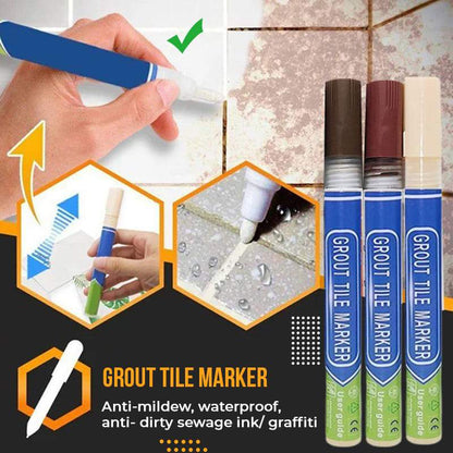 Tile Grout Repair Coloured Pencil
