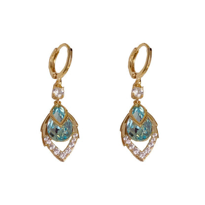 ✨Sky Blue Drop Dangle Hoop Earrings