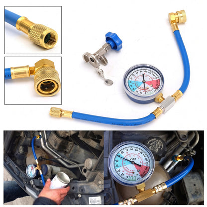 🔧 ❄️ R134a AC Refrigerant Charging Hose with Gauge – Leak-proof, easy read & compatible with cars, trucks or home AC – safe DIY recharge 🚗