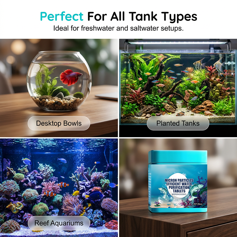 High-Efficiency Aquarium Water Purification Tablets