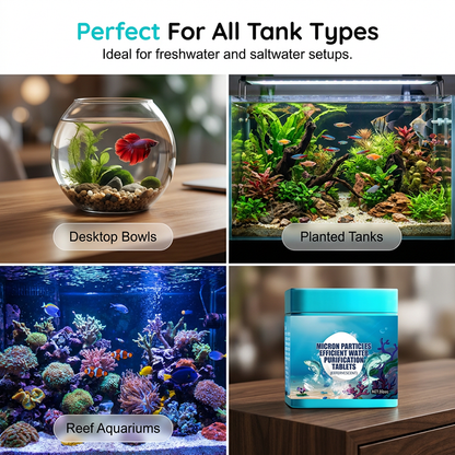 High-Efficiency Aquarium Water Purification Tablets