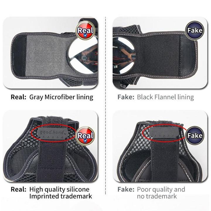 Bicycle wrist safety rear-view mirror