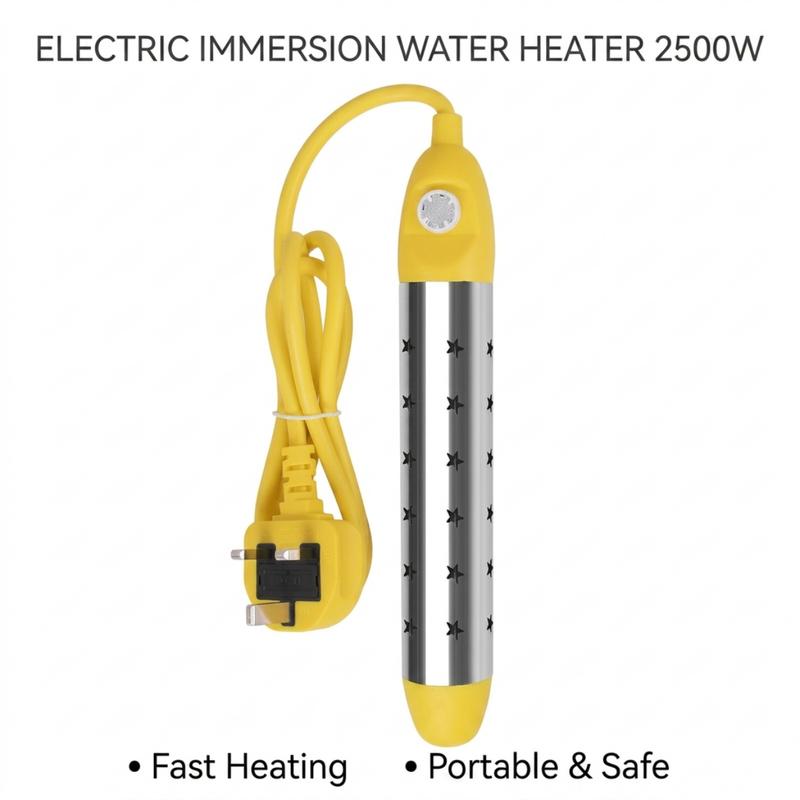 🛁 ⏰ Safe Anti-Scald Immersion Heater for Travel & Home – Compact & overheat protection – Perfect for heating drinks or baby food while travelling – dual voltage & fast heating 🔥