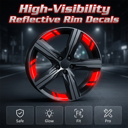 💥LAST DAY BUY 1 GET 1 FREE!!🎁Car Wheel Rim Reflective Stripes Decal