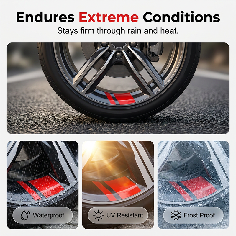 💥LAST DAY BUY 1 GET 1 FREE!!🎁Car Wheel Rim Reflective Stripes Decal