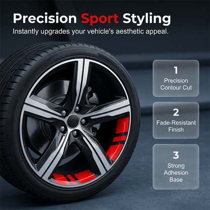 💥LAST DAY BUY 1 GET 1 FREE!!🎁Car Wheel Rim Reflective Stripes Decal