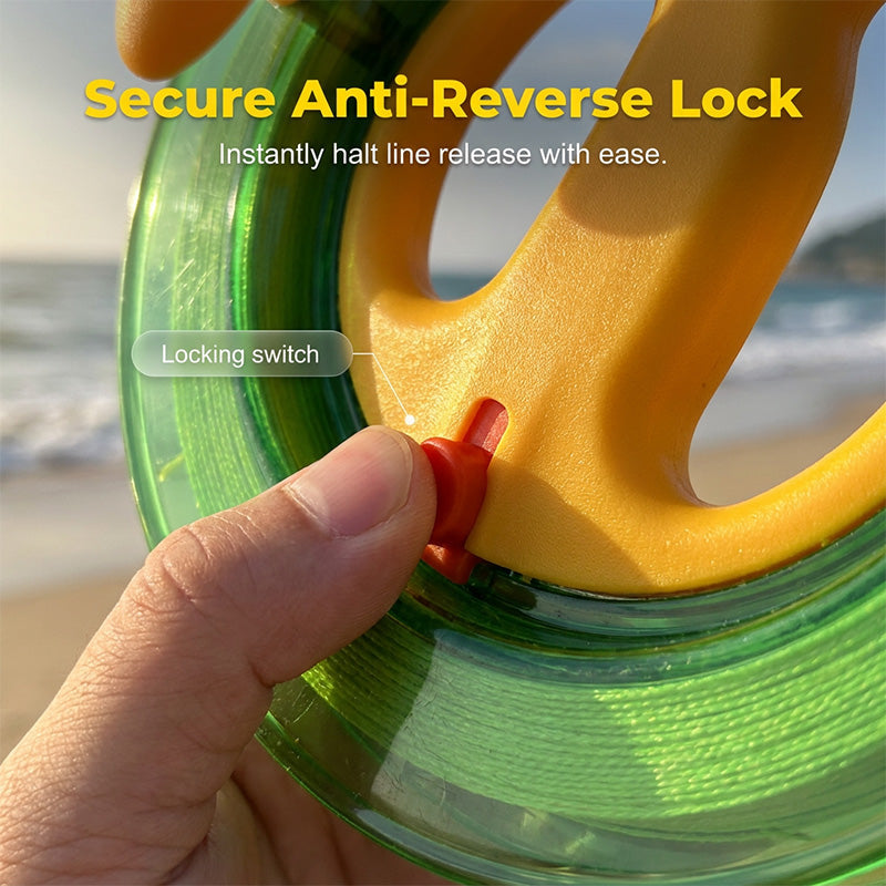 Ergonomic Kite Line Winder with Lock