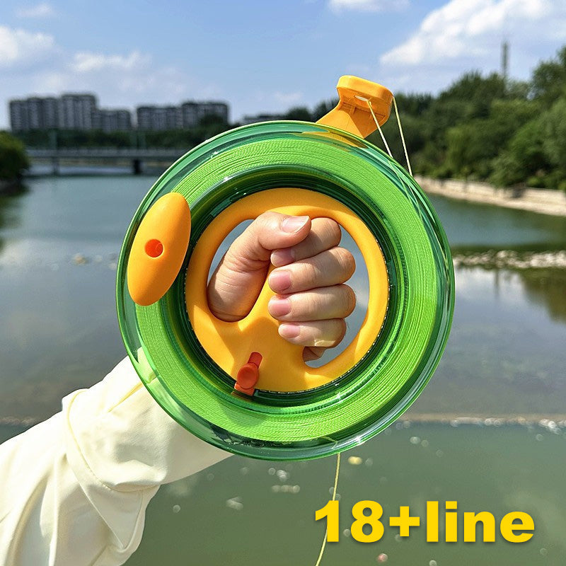 Ergonomic Kite Line Winder with Lock