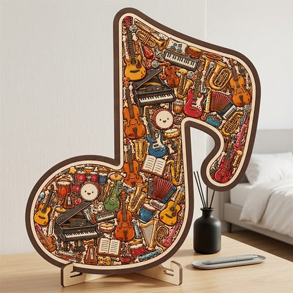 📢📢50% OFF !! ⏰Wooden Musical Note Jigsaw Puzzle🎶🧩