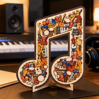 📢📢50% OFF !! ⏰Wooden Musical Note Jigsaw Puzzle🎶🧩