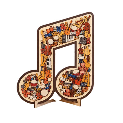 📢📢50% OFF !! ⏰Wooden Musical Note Jigsaw Puzzle🎶🧩