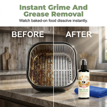 ✨2‑in‑1 Air Fryer Cleaner – Degreases & cleans, safe for non‑stick coatings. Just spray & wipe. Includes towel! 🧼💪