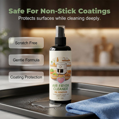✨2‑in‑1 Air Fryer Cleaner – Degreases & cleans, safe for non‑stick coatings. Just spray & wipe. Includes towel! 🧼💪