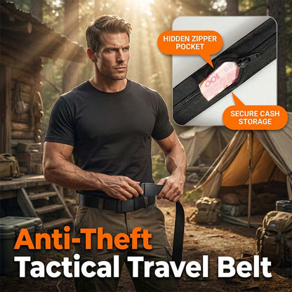 Tactical Travel Belt with Hidden Money Pocket