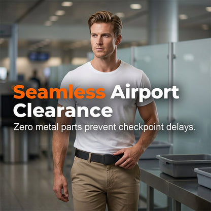 Tactical Travel Belt with Hidden Money Pocket