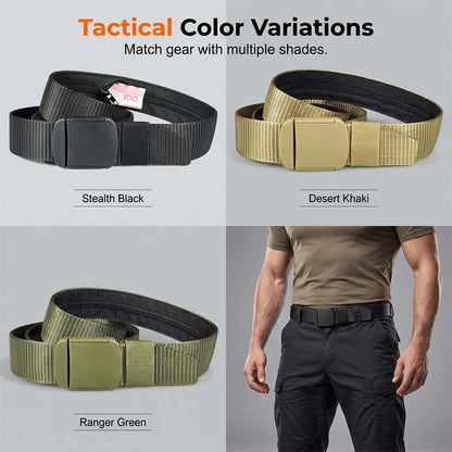 Tactical Travel Belt with Hidden Money Pocket