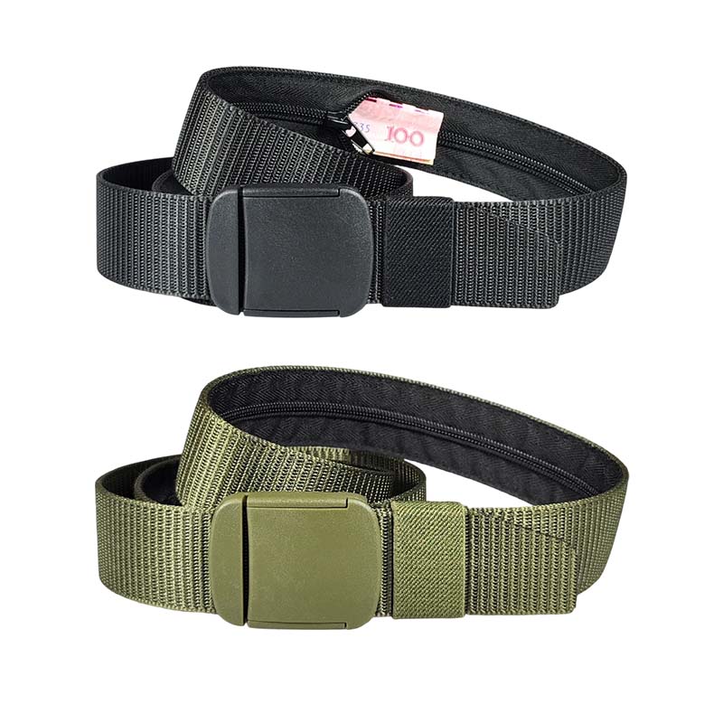 Tactical Travel Belt with Hidden Money Pocket