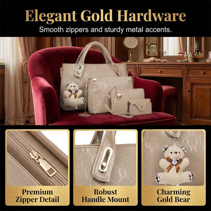 🔥Limited-time offer✨Women's Multifunctional 4-in-1 Leather Handbag
