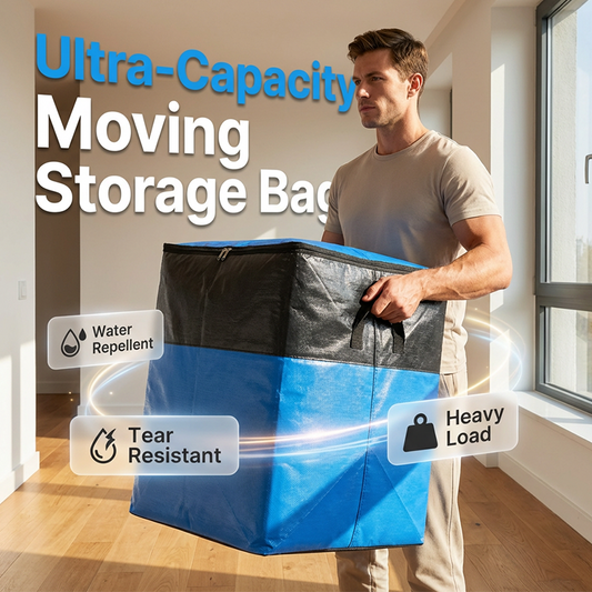 📦 ¡50% DE DESCUENTO AHORA! 🧳 Bolsa de almacenamiento y mudanza plegable – Asas resistentes y cierre con cremallera – Se pliega, ideal para mudanzas, viajes u organización de armarios – Reutilizable y fácil de limpiar 🏠