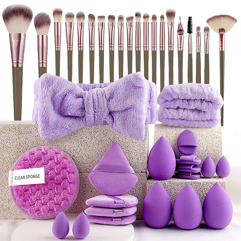 📢📢50% OFF !! ⏰ All-in-One Makeup Brush & Sponge Set