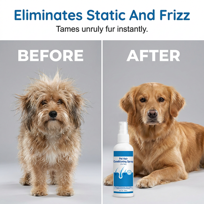 Gentle Pet Detangling Spray for Matted Fur