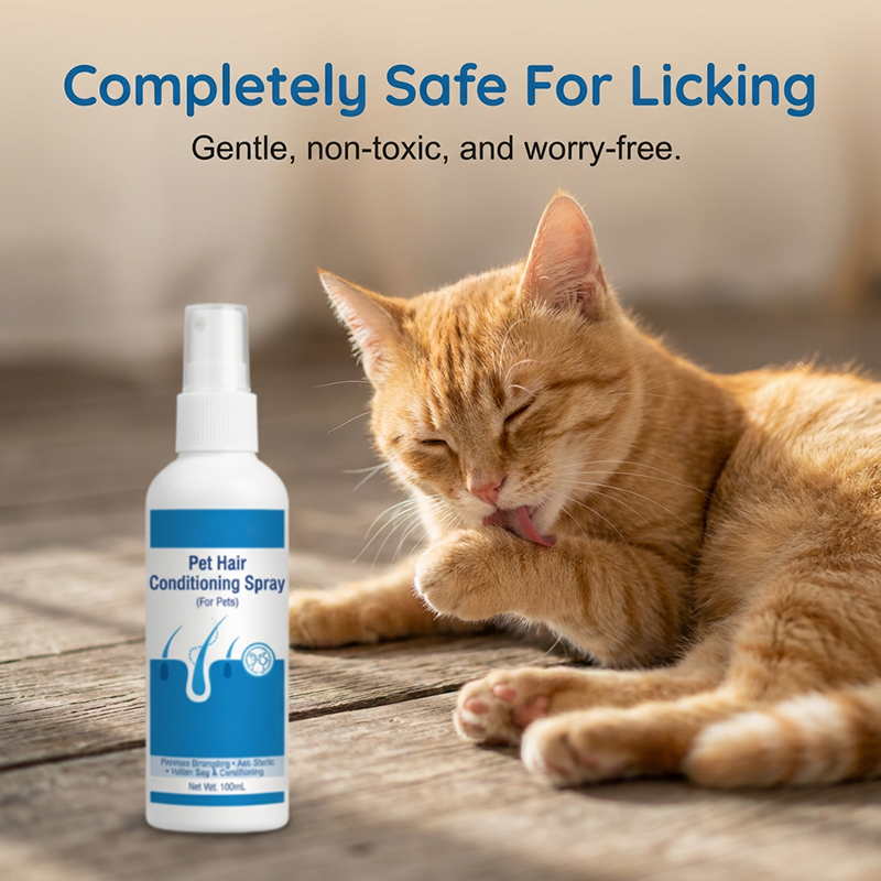 Gentle Pet Detangling Spray for Matted Fur