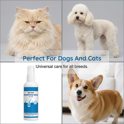 Gentle Pet Detangling Spray for Matted Fur