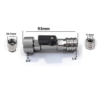 3/4" GHT to 1/4" Quick Connect Adapter