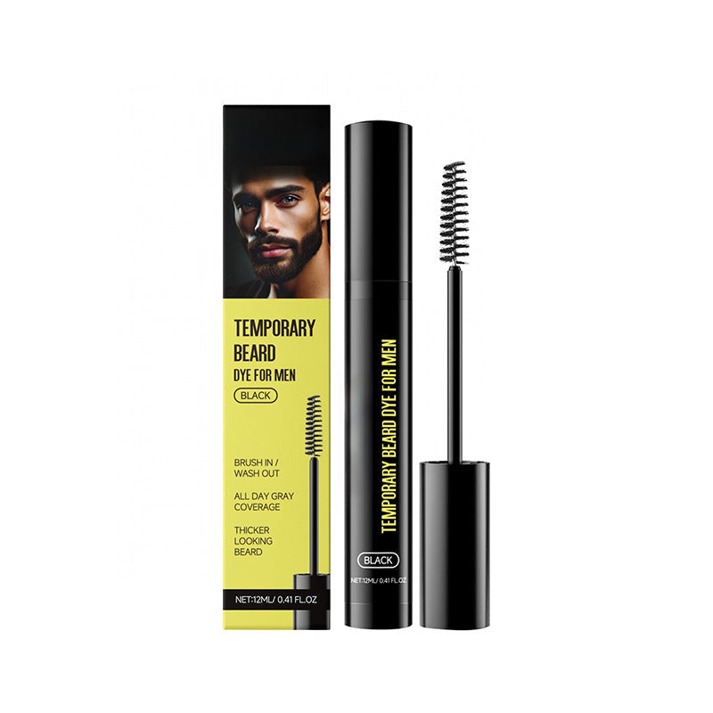 🧔 LIMITED-TIME BOGO! 🎁 Long-Lasting Beard and Eyebrow Dye for Men – Gray Cover, Fuller Look, Portable ✨