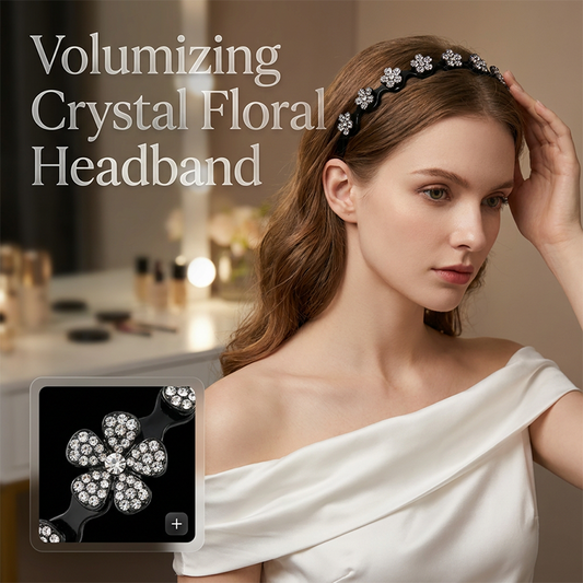 Set de diademas de cristal onduladas - Accesorio para el cabello femenino, ligero y antideslizante, con forma de onda acentuada con cristales brillantes para bodas y uso diario, artículos femeninos