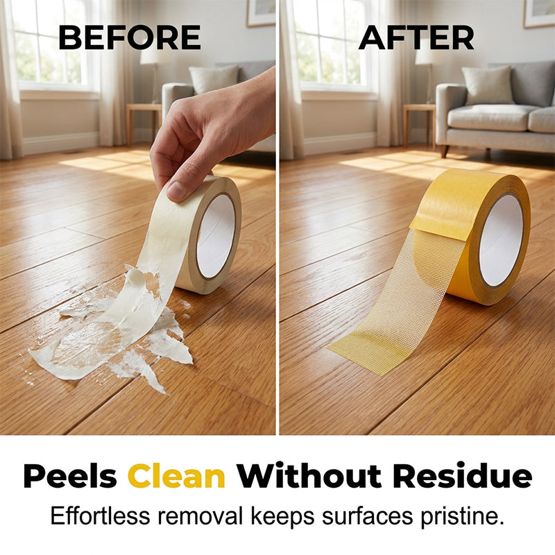 🔥LAST DAY SALE🔥StikPro Heavy-Duty Double-Sided Tape💪 Super Strong & Waterproof!✅ Leaves No Residue | Removable Yet Reliable✅Perfect for Carpets, Wallpaper, Balloons & Renters’ Quick Fixes 🎉