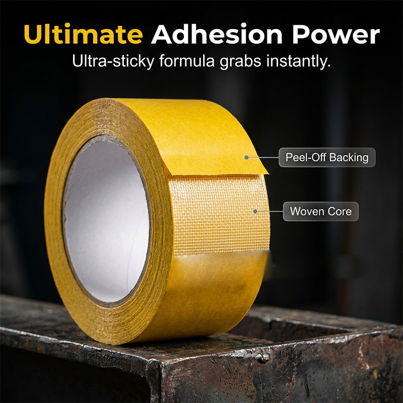 🔥LAST DAY SALE🔥StikPro Heavy-Duty Double-Sided Tape💪 Super Strong & Waterproof!✅ Leaves No Residue | Removable Yet Reliable✅Perfect for Carpets, Wallpaper, Balloons & Renters’ Quick Fixes 🎉