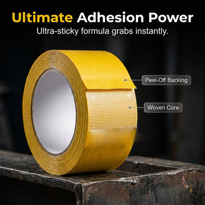 🔥LAST DAY SALE🔥StikPro Heavy-Duty Double-Sided Tape💪 Super Strong & Waterproof!✅ Leaves No Residue | Removable Yet Reliable✅Perfect for Carpets, Wallpaper, Balloons & Renters’ Quick Fixes 🎉