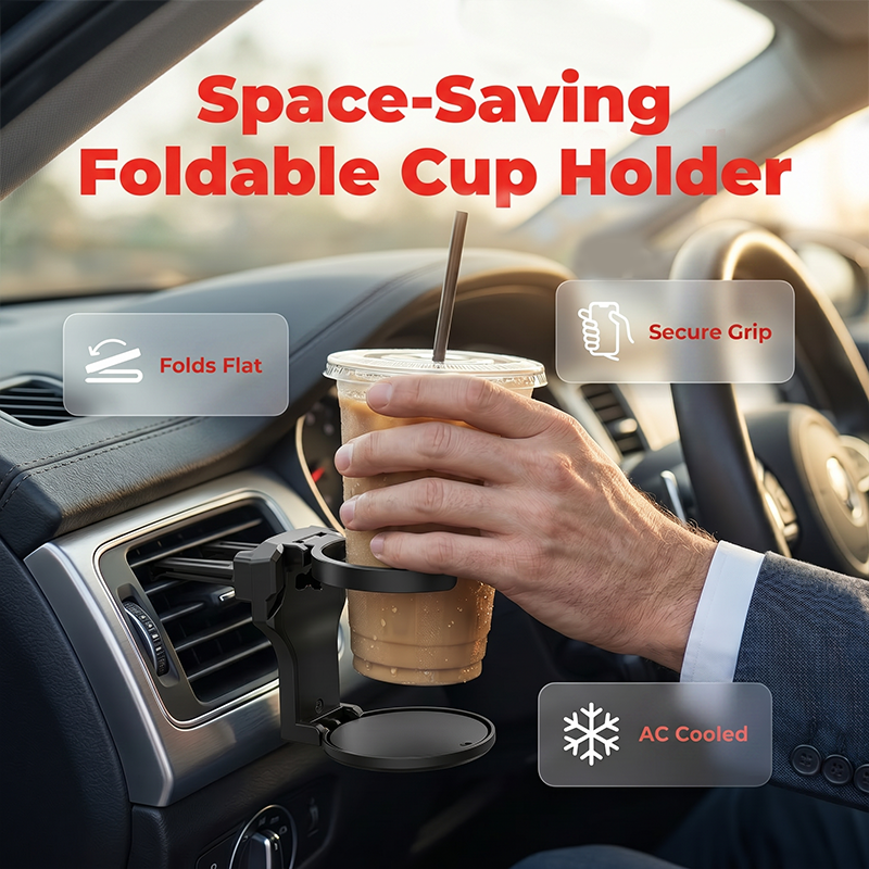 Foldable Car Vent Cup Holder