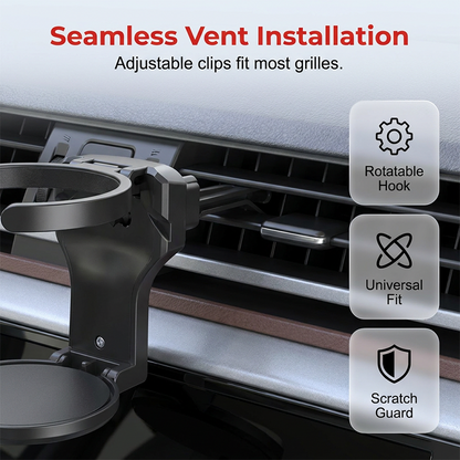 Foldable Car Vent Cup Holder