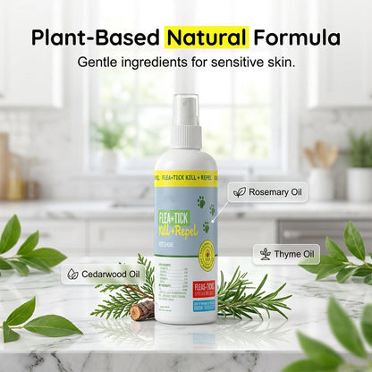 Natural Flea and Tick Repellent Spray for Cats